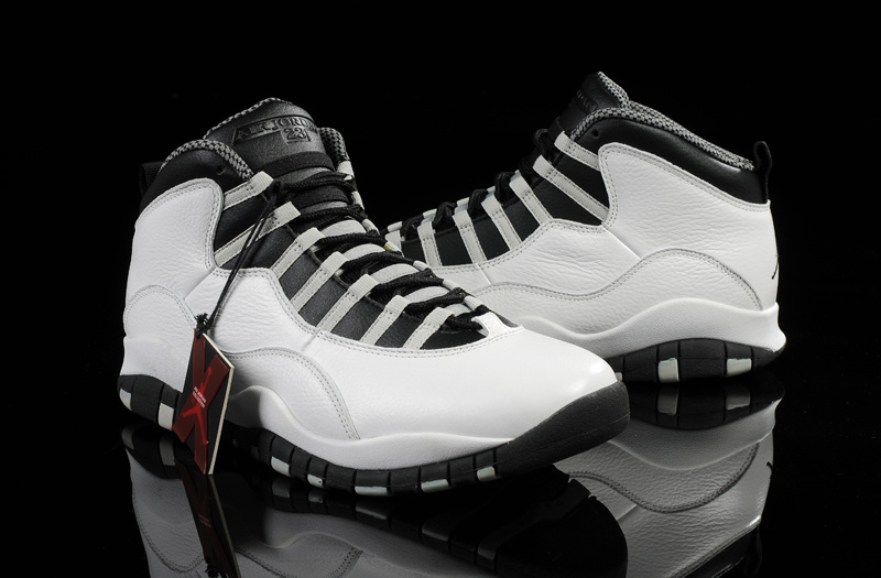 Best Gift Air Jordan 10 (X) Retro Mens White/Black Exactly Fit